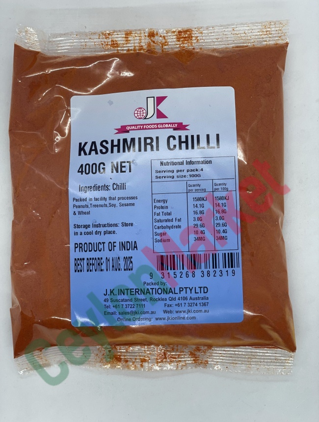 JK KASHMIRI CHILLI POWDER 400G - Ceylon Products Online