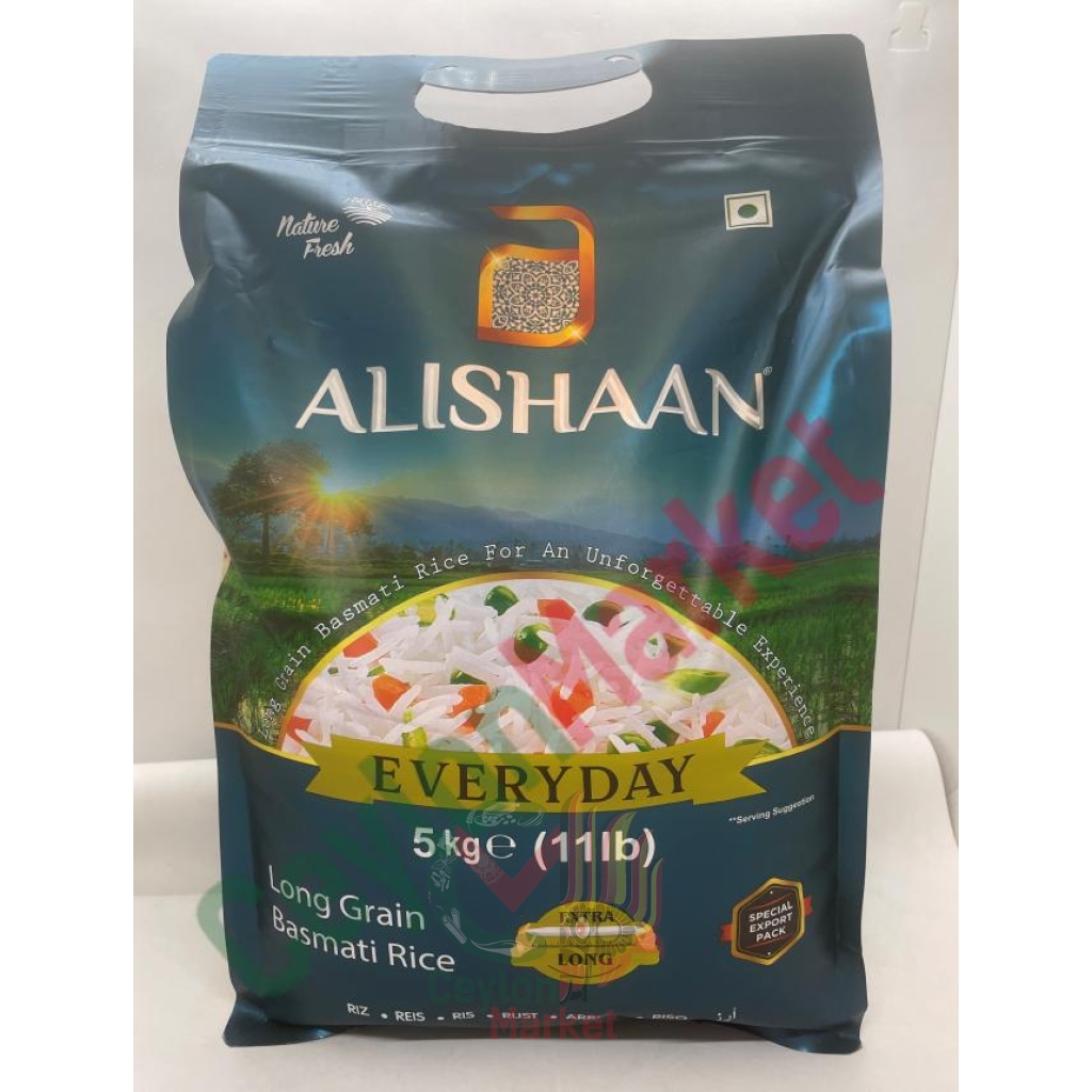 ALISHAAN EVERYDAY BASMATI RICE LONG GRAIN 5KGA