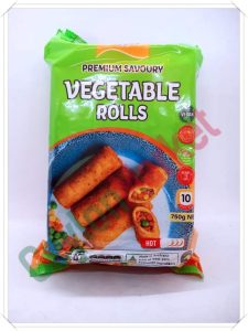 PASTRY N CO SAVOURY VEGETABLE ROLLS 750G