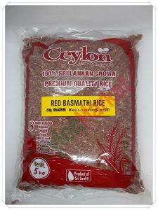 CEYLON RED BASMATI RICE WHOLEGRAIN 5KG