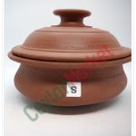 CLAY COOKING POT PAN WITH LID (SMALL) -20CM