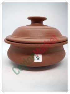 CLAY COOKING POT PAN WITH LID (SMALL) -20CM