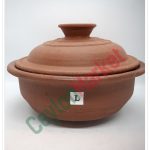 CLAY COOKING POT PAN WITH LID (LARGE)- 24CM
