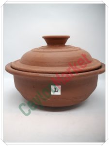 CLAY COOKING POT PAN WITH LID (LARGE)- 24CM