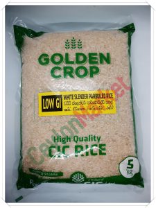 CIC GOLDEN CROP WHITE SLENDER PARBOILED RICE 5KG