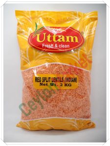 UTTAM RED LENTILS SPLIT 2KG